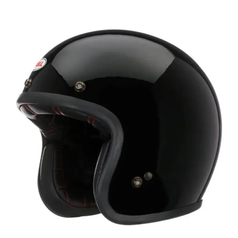 Casco Jet Vintage Bell Custom 500 2025 Nero Lucido