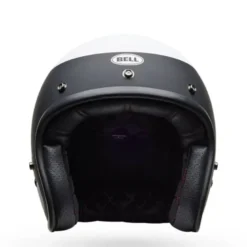 Casco Jet Vintage Bell Custom 500 2025 Parlor Nero Bianco Opaco