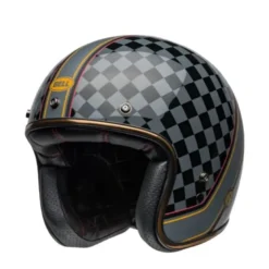 Casco Jet Vintage Bell Custom 500 2025 Roland Sand Wreakers Nero Oro Opaco Lucido