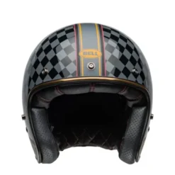 Casco Jet Vintage Bell Custom 500 2025 Roland Sand Wreakers Nero Oro Opaco Lucido