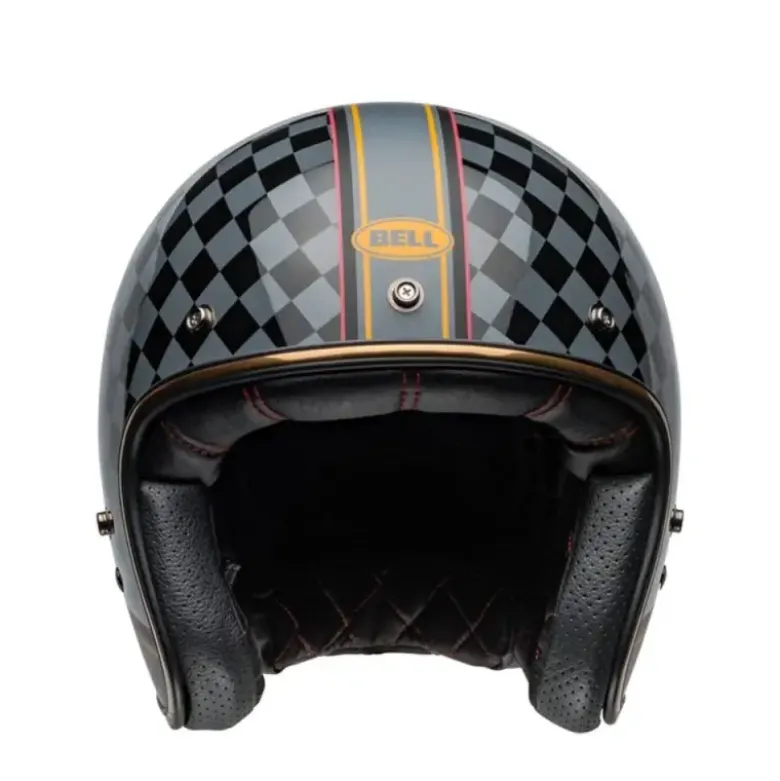Casco Jet Vintage Bell Custom 500 2025 Roland Sand Wreakers Nero Oro Opaco Lucido