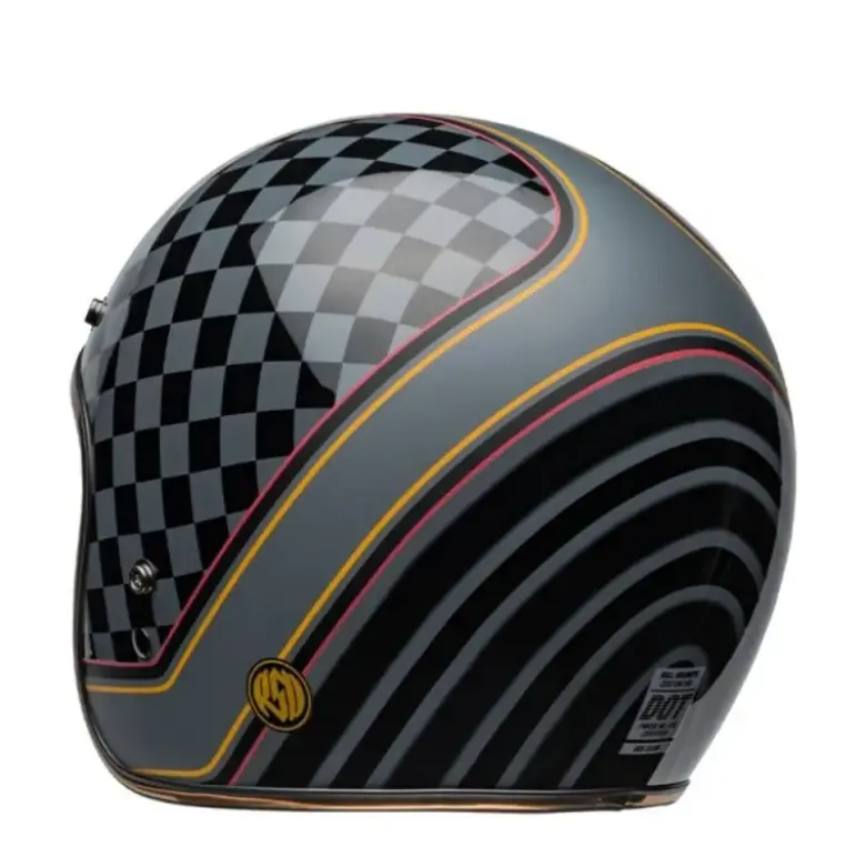 Casco Jet Vintage Bell Custom 500 2025 Roland Sand Wreakers Nero Oro Opaco Lucido