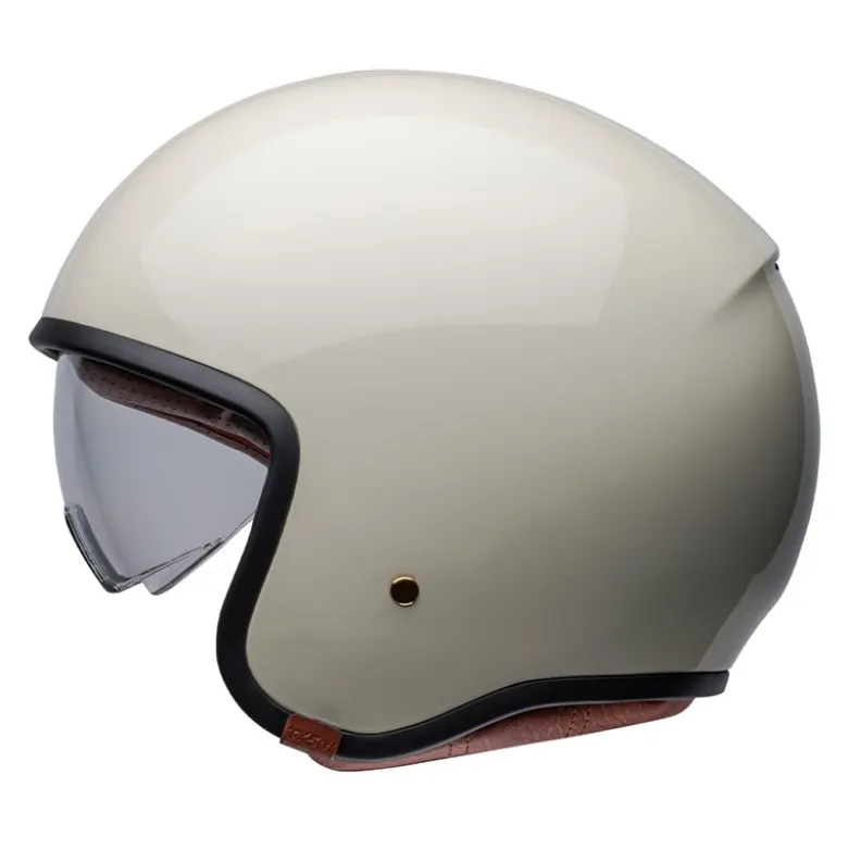 Casco Jet Vintage Bell Tx501 2024 Bianco Lucido