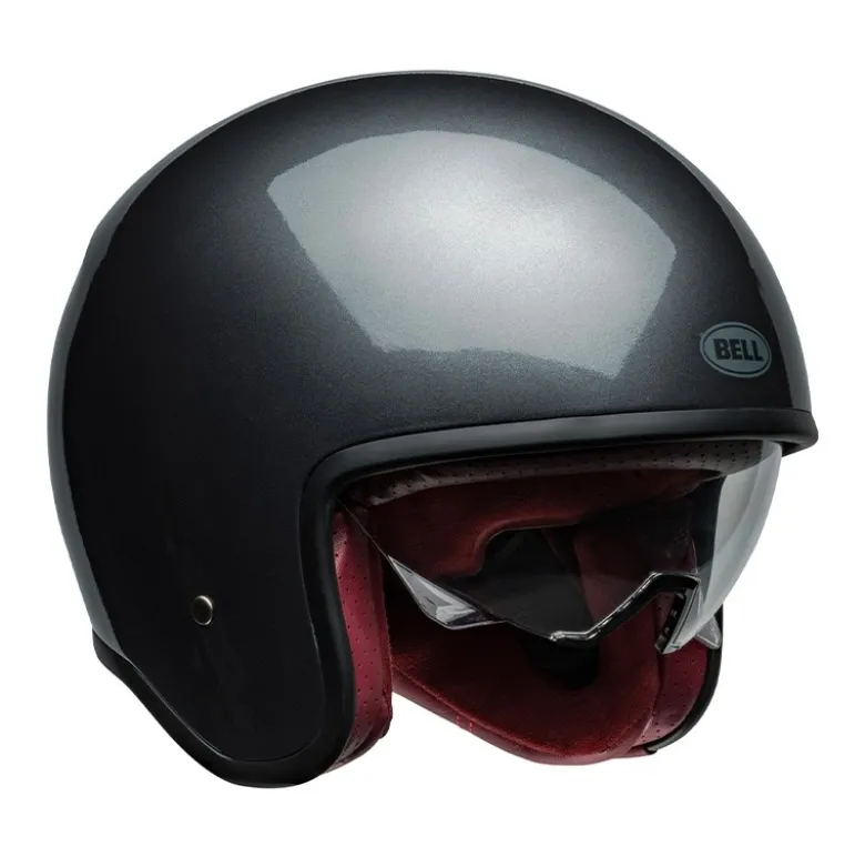 Casco Jet Vintage Bell Tx501 Starship 2024 Grigio Lucido