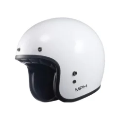 Casco Jet Vintage MPH H-Easy Bianco Lucido