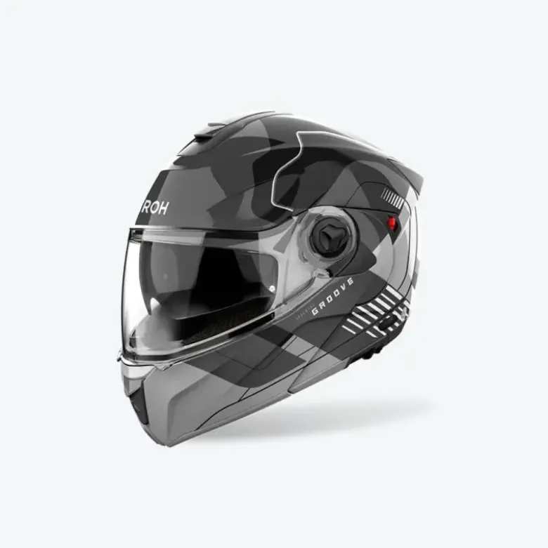 Casco Modulare Airoh Specktre Groove Grigio Lucido