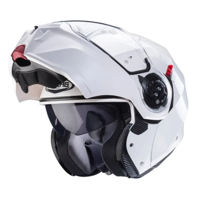 Casco Modulare Caberg Duke Evo Bianco Metallizzato