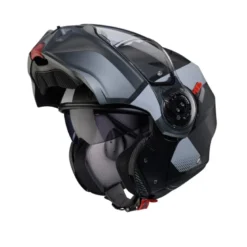 Casco Modulare Caberg Duke Evo Indy Nero Opaco Grigio Metallizzato