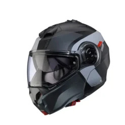 Casco Modulare Caberg Duke Evo Indy Nero Opaco Grigio Metallizzato