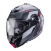Casco Modulare Caberg Duke Evo Move Antracite Opaco Nero Fucsia