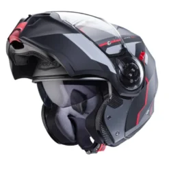 Casco Modulare Caberg Duke Evo Move Antracite Opaco Nero Rosso