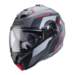 Casco Modulare Caberg Duke Evo Move Antracite Opaco Nero Rosso