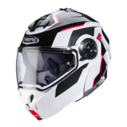 Casco Modulare Caberg Duke Evo Move Bianco Nero Rosso