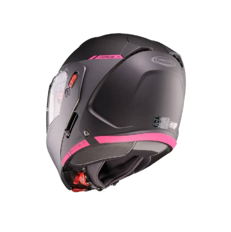 Casco Modulare Caberg Horus X Ray Nero Grigio Fuchsia Opaco