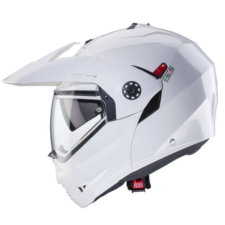 Casco Modulare Caberg Tourmax X Bianco Metallizzato
