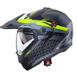 Casco Modulare Caberg Tourmax X Sarabe Antracite Opaco Nero Giallo