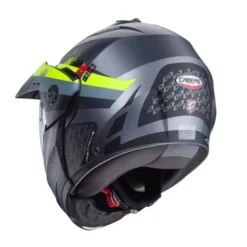 Casco Modulare Caberg Tourmax X Sarabe Antracite Opaco Nero Giallo