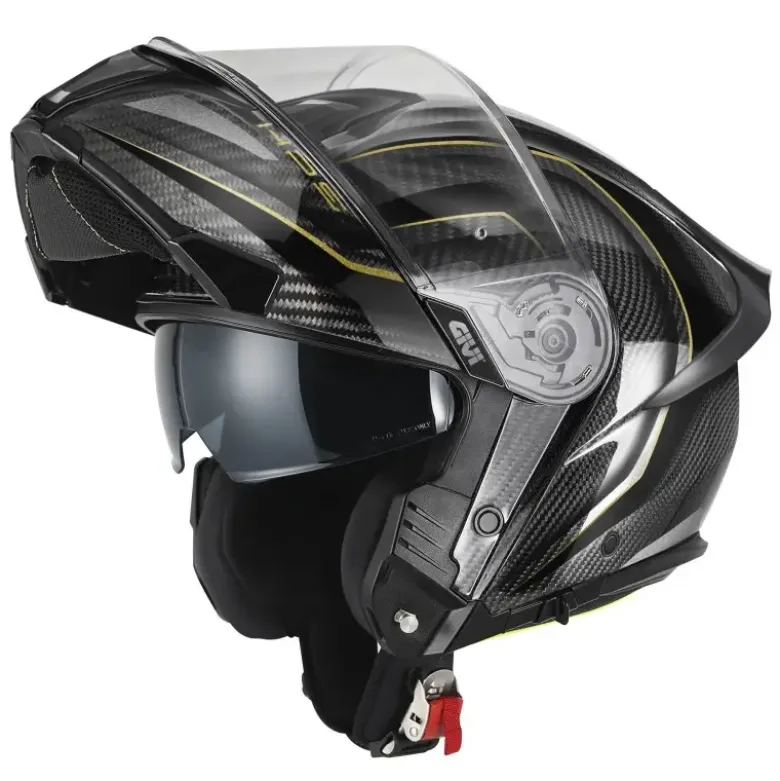 Casco Modulare Givi X.50 Carbon Nero Oro Lucido