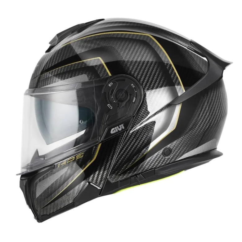 Casco Modulare Givi X.50 Carbon Nero Oro Lucido