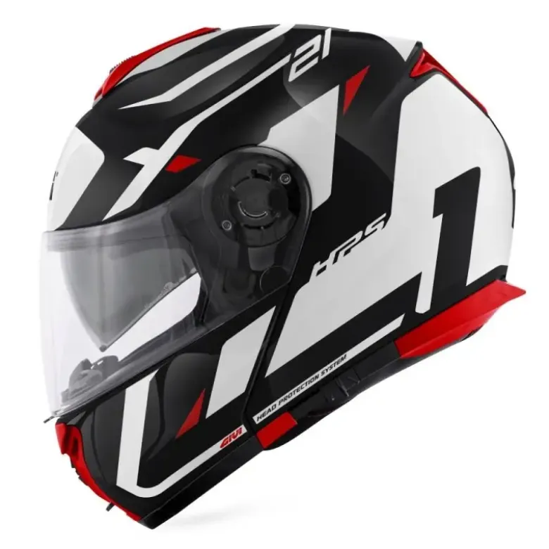 Casco Modulare Givi X.21 Evo Number Nero Bianco Rosso