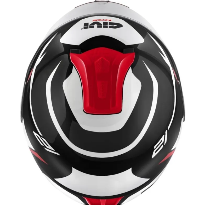 Casco Modulare Givi X.21 Evo Number Nero Bianco Rosso
