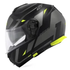 Casco Modulare Givi X.21 Evo Number Nero Opaco Titanio Giallo