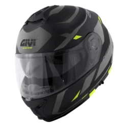 Casco Modulare Givi X.21 Evo Number Nero Opaco Titanio Giallo