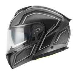 Casco Modulare Givi X.50 Fiber Graphic Hologram Titanio Nero Grigio Opaco