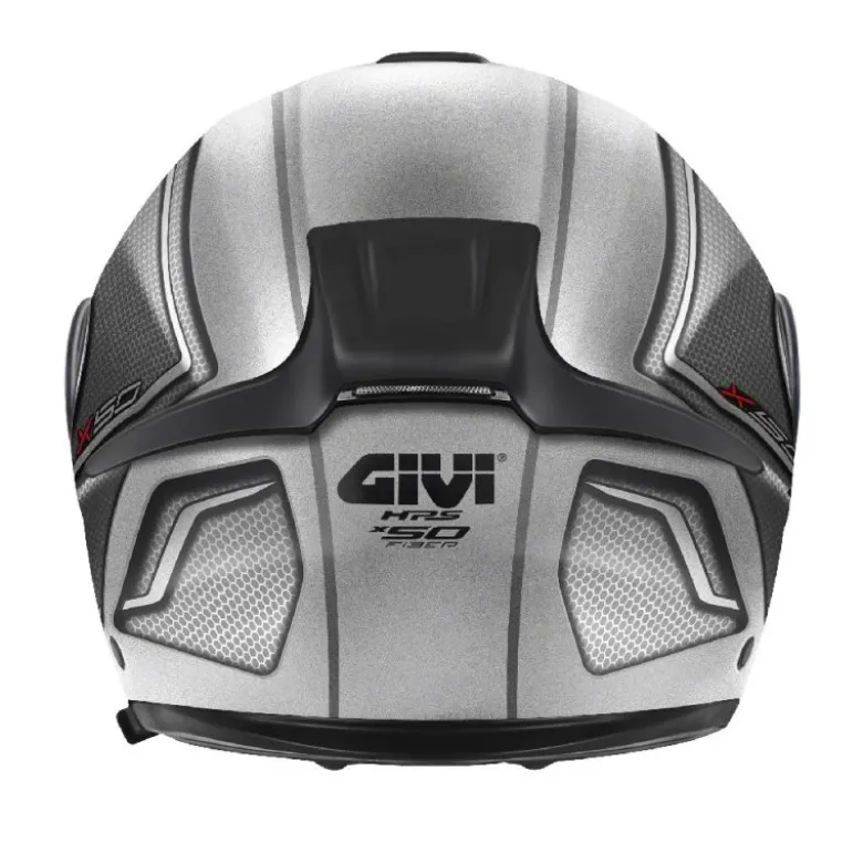 Casco Modulare Givi X.50 Fiber Hologram Silver Nero Titanio