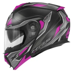 Casco Modulare Givi X.27 Sector Nero Opaco Titanio Fucsia