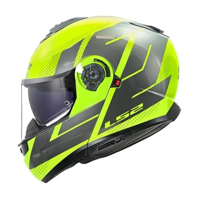 Casco Modulare Ls2 FF908 Strobe II CODE Grigio Giallo Alta Visibilità
