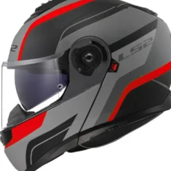 Casco Modulare Ls2 FF908 Strobe II Monza Nero grigio Rosso Opaco