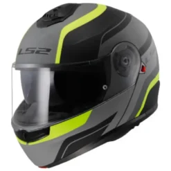 Casco Modulare Ls2 FF908 Strobe II Monza Nero Opaco H-V Giallo