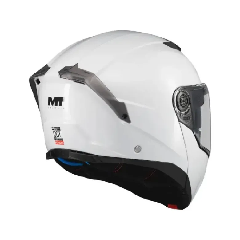 Casco Modulare Mt Helmets Fu404Sv Atom 2 A0 Sv Pure Bianco Lucido