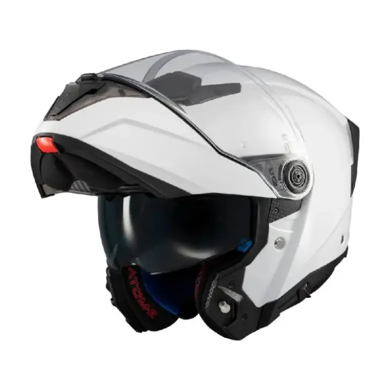 Casco Modulare Mt Helmets Fu404Sv Atom 2 A0 Sv Pure Bianco Lucido