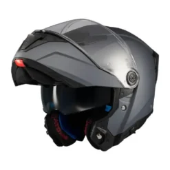 Casco Modulare Mt Helmets Fu404Sv Atom 2 A2 Sv Pure Grigio Opaco