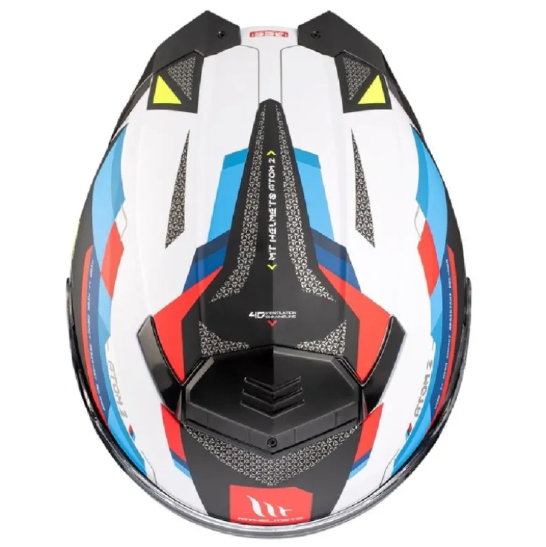 Casco Modulare Mt Helmets Fu404Sv Atom 2 Sv A0 Bast Perla Lucido