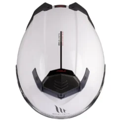 Casco Modulare Mt Helmets Fu404Sv Atom 2 Sv A0 Solid Lucido Bianco