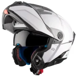 Casco Modulare Mt Helmets Fu404Sv Atom 2 Sv A0 Solid Lucido Bianco
