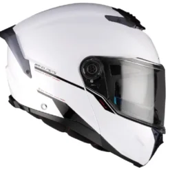 Casco Modulare Mt Helmets Fu404Sv Atom 2 Sv A0 Solid Lucido Bianco