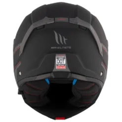 Casco Modulare Mt Helmets Fu404Sv Atom 2 Sv A1 Solid Opaco Nero