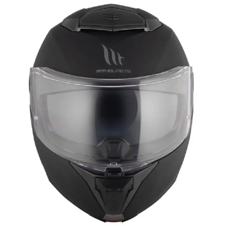 Casco Modulare Mt Helmets Fu404Sv Atom 2 Sv A1 Solid Opaco Nero