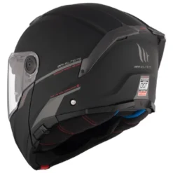 Casco Modulare Mt Helmets Fu404Sv Atom 2 Sv A1 Solid Opaco Nero