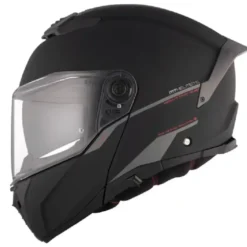 Casco Modulare Mt Helmets Fu404Sv Atom 2 Sv A1 Solid Opaco Nero
