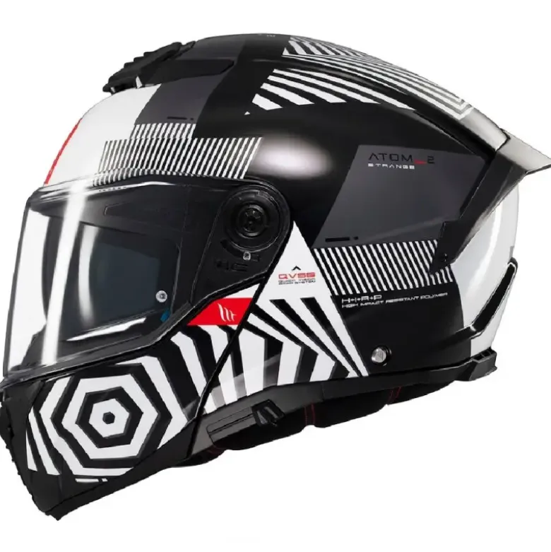 Casco Modulare Mt Helmets Fu404Sv Atom 2 Sv B2 Strange Lucido