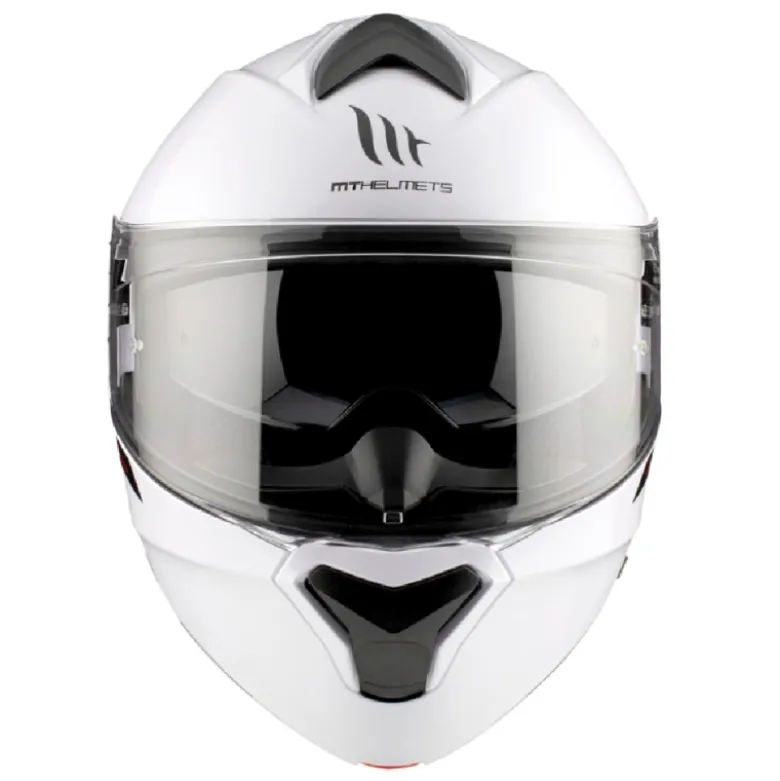 Casco Modulare Mt Helmets Fu935Sv Genesis A0 Sv Solid Lucido Bianco