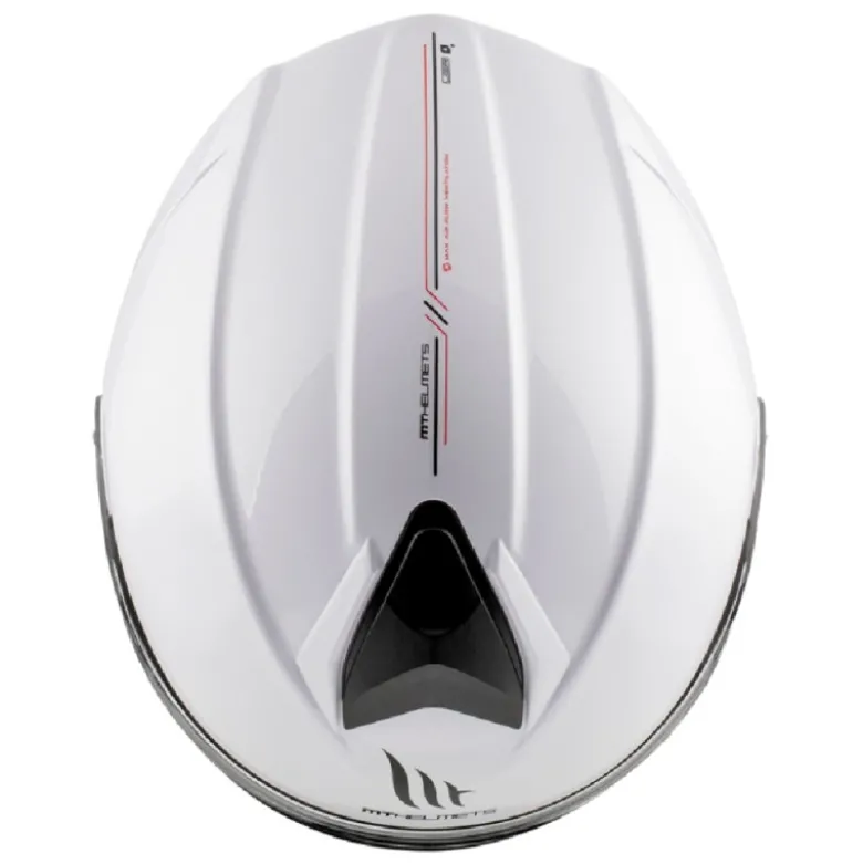 Casco Modulare Mt Helmets Fu935Sv Genesis A0 Sv Solid Lucido Bianco