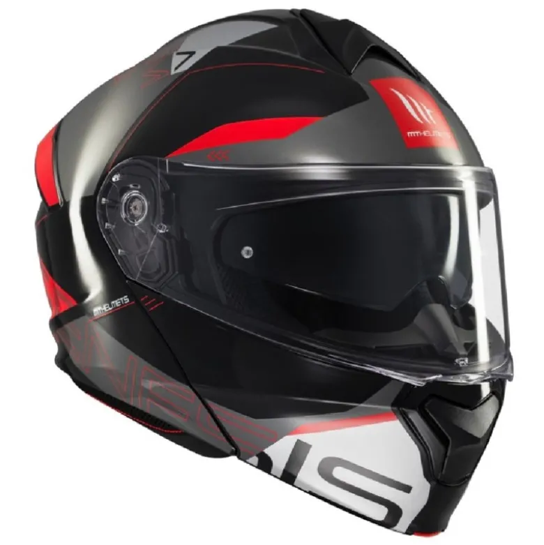 Casco Modulare Mt Helmets Fu935Sv Genesis Sv Atempo B15 Lucido