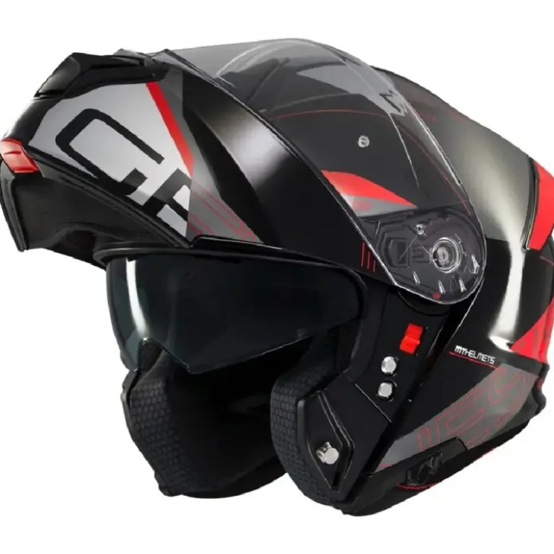 Casco Modulare Mt Helmets Fu935Sv Genesis Sv Atempo B15 Lucido