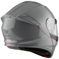Casco Modulare Mt Helmets  Fu935Sv Genesis Sv Solid A12 Lucido Grigio